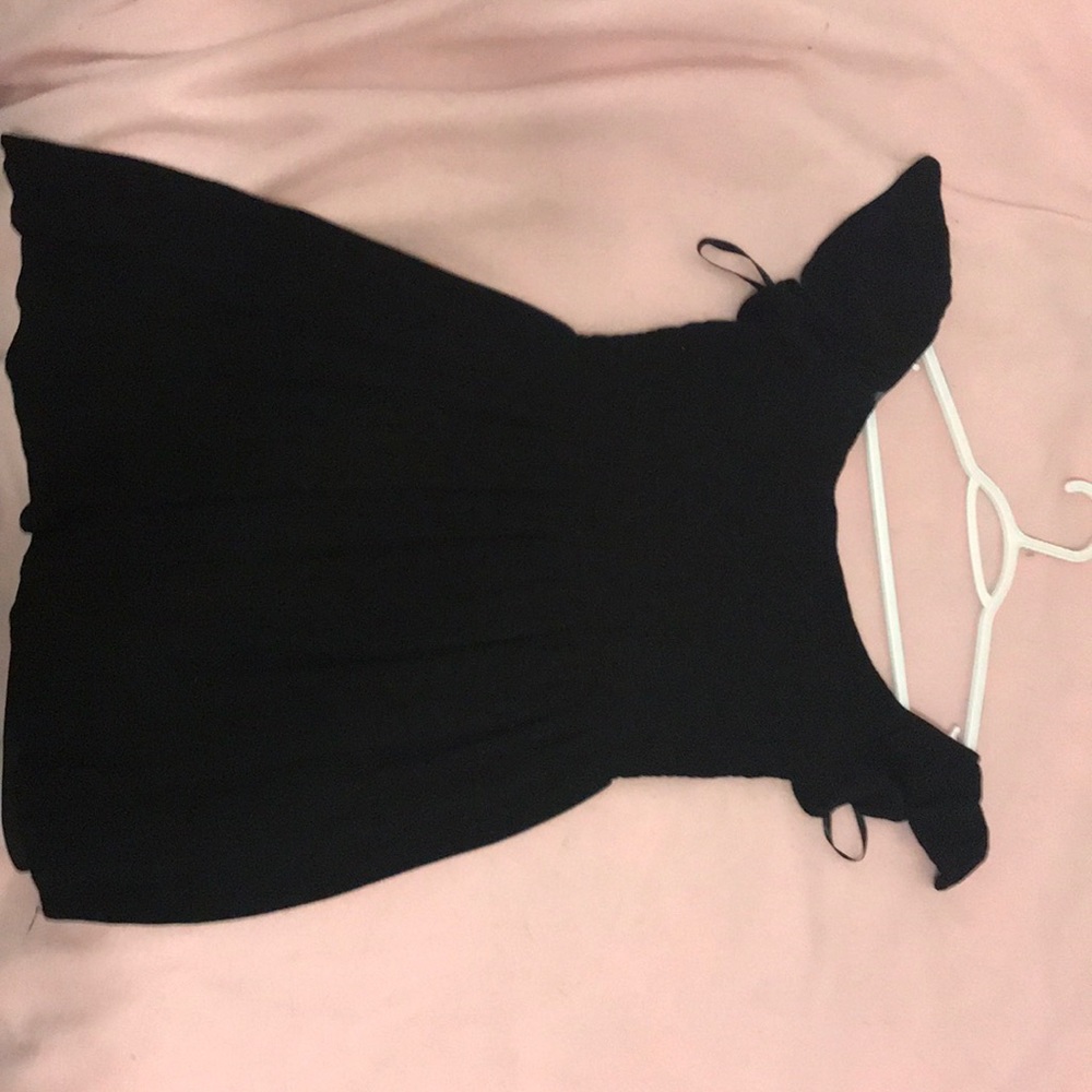 Black off the shoulder top
